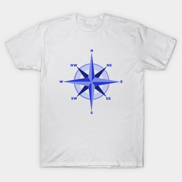 Cardinal Directions Compass Rose T-Shirt by DiegoCarvalho